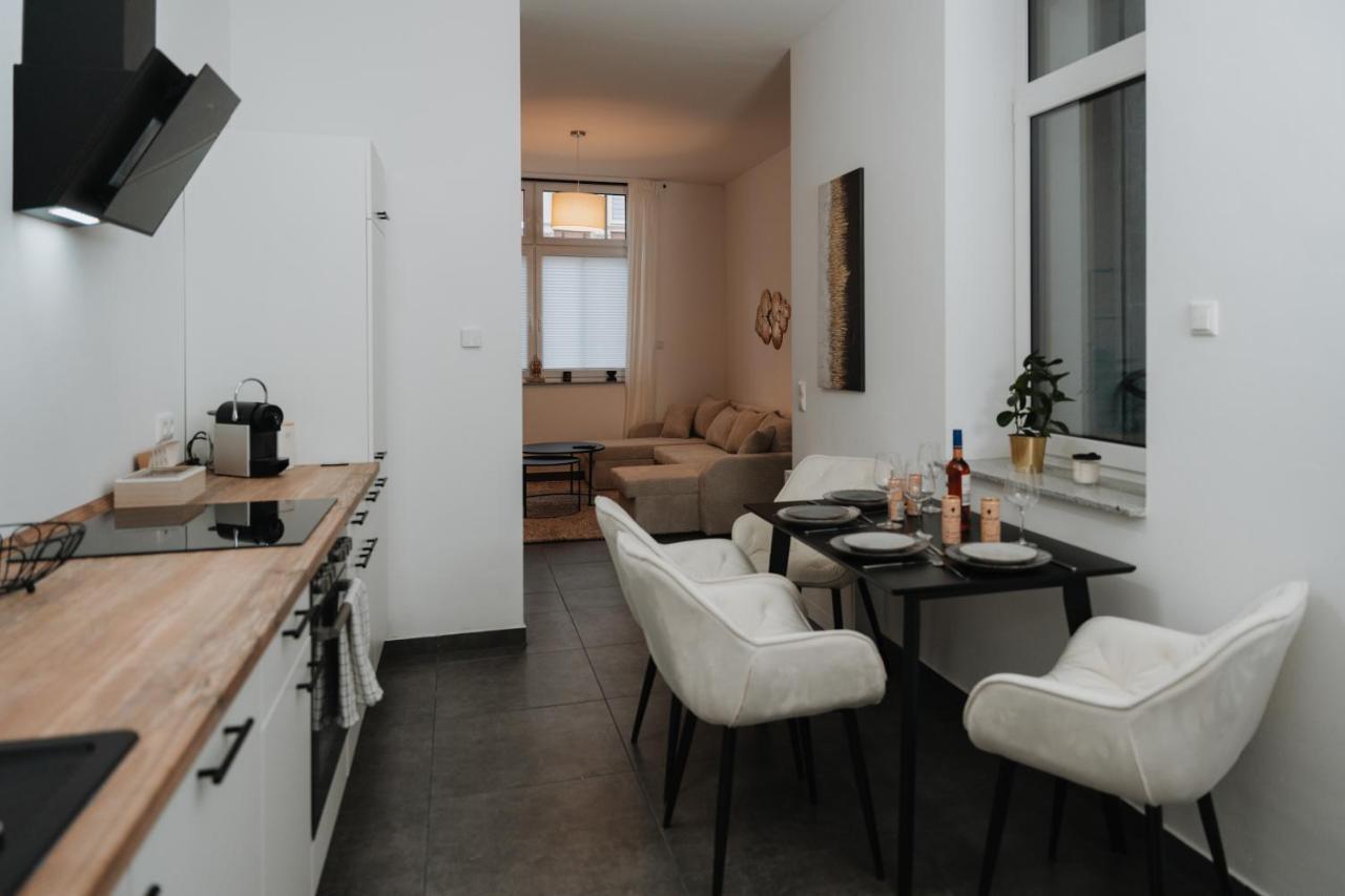 Aur Design Modern Boho X Premium Queensize Fussbodenheizung Kaffee Netflix Business&Familie Magdeburg Eksteriør bilde