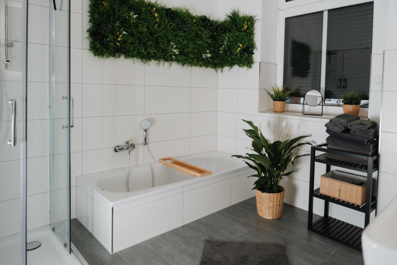 Aur Design Modern Boho X Premium Queensize Fussbodenheizung Kaffee Netflix Business&Familie Magdeburg Eksteriør bilde